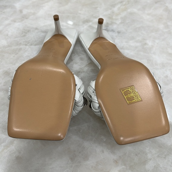 New in box Givenchy G Woven Kitten Heel Sandals Mules - Picture 3 of 5